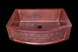 KS33259ARC40HDFLWAX Copper Kitchen Sink