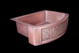 KS33259ARC40HDWAX Copper Kitchen Sink